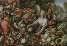 Vegetable Market, 1567. Creator: Joachim Beuckelaer.