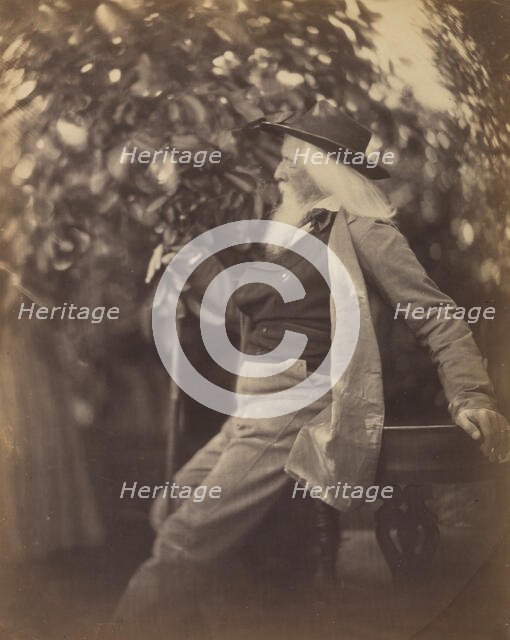 Charles Hay Cameron, Esq., in His Garden at Freshwater, 1865-67. Creator: Julia Margaret Cameron.