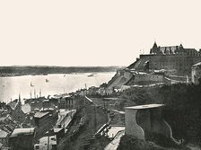 The Citadelle and the St Lawrence river, Quebec, Canada, 1895.  Creator: Unknown.