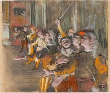 Les Choristes (The Chorus Singers), 1877. Creator: Degas, Edgar (1834-1917).