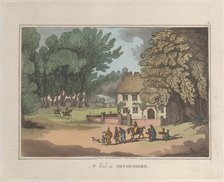 A View in Devonshire, from "Sketches from Nature", 1822., 1822. Creators: Thomas Rowlandson, Joseph Constantine Stadler.