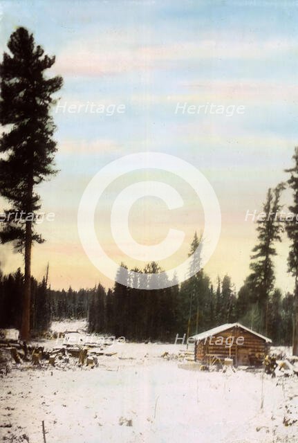 Wood Storage Barn. Zimov'evsko-Meshchaninovskaia Railroad, 1906-1908. Creator: Dorozhno-Stroitel'nyi Otdel.