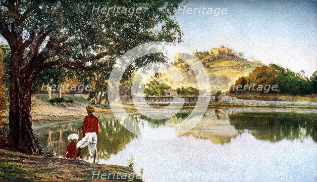 Temple to the goddess Parvati, wife of Siva, south-west of Pune, Maharashtra, India, c1924. Artist: Unknown