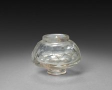 Inkwell (bottle), 1825-1850. Creator: Unknown.