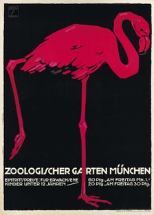 Munich Zoo, 1912. Creator: Hohlwein, Ludwig (1874-1949).