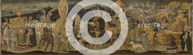 Darius Marching to the Battle of Issus, c.1450-c.1455. Creator: Workshop of Apollonio di Giovanni.