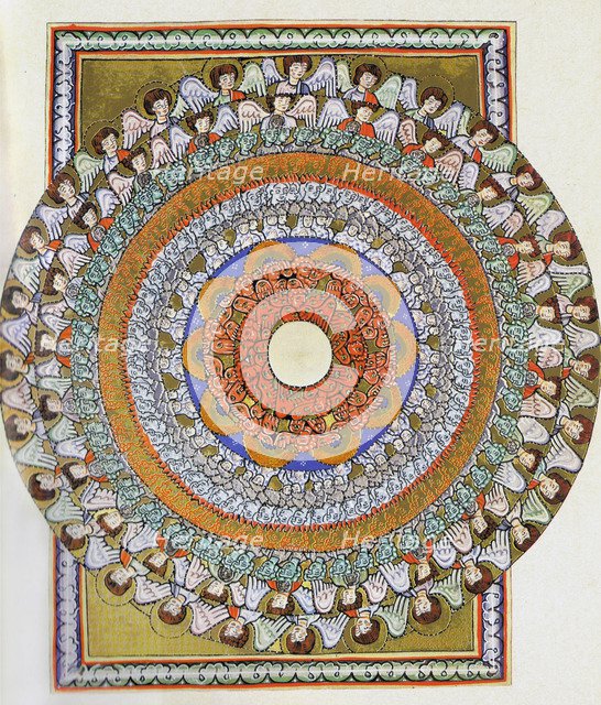 The Choir of Angels. Miniature from Liber Scivias by Hildegard of Bingen, c. 1175.