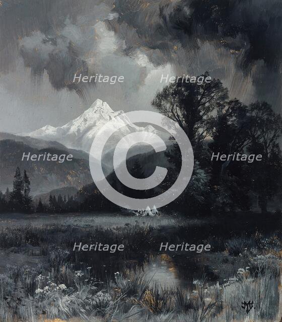 Mount Grohman, date unknown. Creator: Thomas Moran.