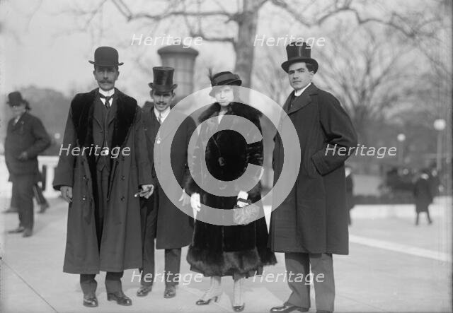 Pan American Scientific Congress - Costa Rican Group: Eduardo J. Pinto, Chairman; Felipe..., 1915. Creator: Harris & Ewing.