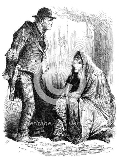 Sketches from Ireland: inhabitants of a bog village, near Castlereagh, 1870. Creator: Unknown.