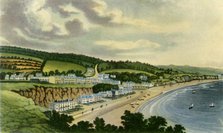 'View of Dawlish from the West Cliff, 1817', (1943).  Creator: Joseph Constantine Stadler.