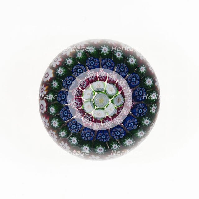 Paperweight, France, c. 1845/60. Creator: Clichy Glassworks.