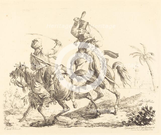 Hussard Striking a Mameluck. Creator: Carle Vernet.