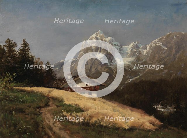 View from Ramsau, c1870. Creator: Hjalmar Munsterhjelm.