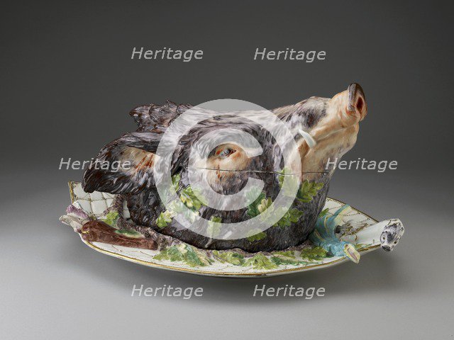 Boars Head Tureen, c1758. Artist: Joseph Willems.