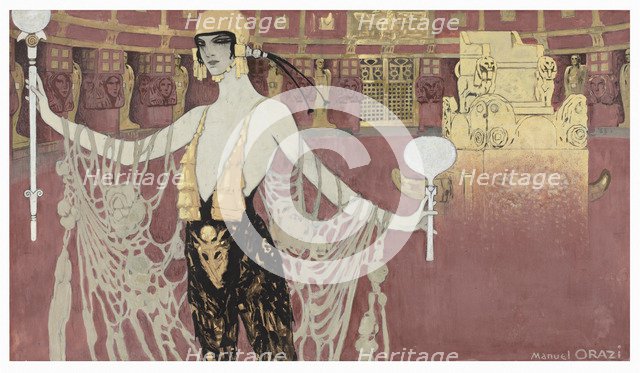 Poster design for the film L'Atlantide by Jacques Feyder.