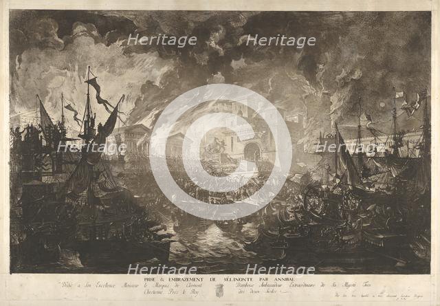 The Capture of Selinus by Hannibal.n.d. Creator: Louis Jean Desprez.