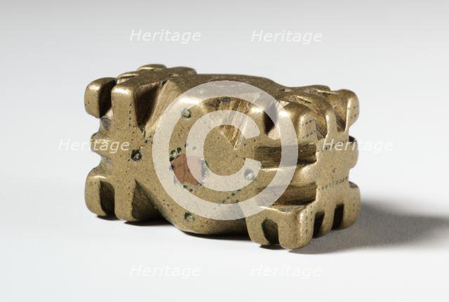 Gold Weight: Geometric, 1800s. Creator: Unknown.