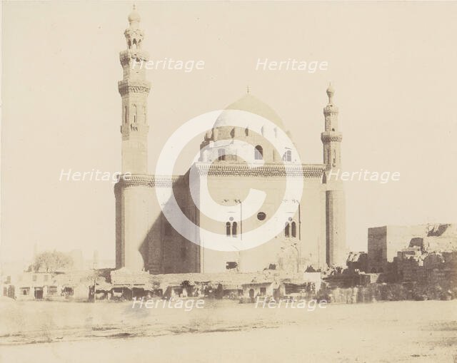 Le Kaire, Mosquée du Sultan Haçan (le Tombeau), 1851-52, printed 1853-54. Creator: Félix Teynard.