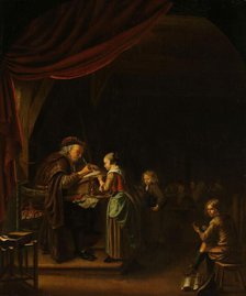 The Schoolmaster, 1650-1750. Creator: Unknown.