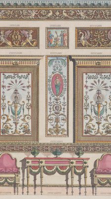 Interior Ornamented Wall, nos. CCCCLXIX-CCCCLXXIX..., 1801. Creator: Unknown.