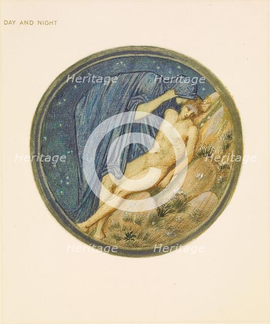 The Flower Book - Day and Night, 1905. Creator: Sir Edward Coley Burne-Jones.