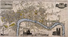Map of London, 1798. Artist: Anon