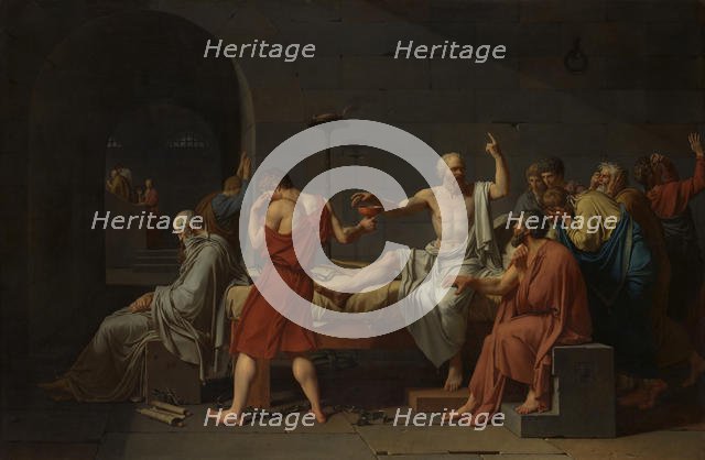 The Death of Socrates, 1787. Creator: Jacques-Louis David.