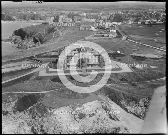 The Headland Hotel, Newquay, Cornwall, c1930s. Creator: Arthur William Hobart.