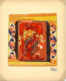 Design for a Carpet (Publisher M. K. Tenisheva and S. I. Mamontov), 1900s. Artist: Golovin, Alexander Yakovlevich (1863-1930)