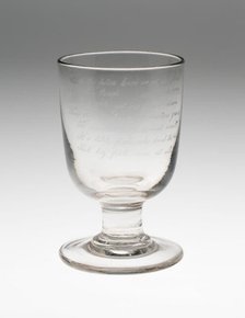 Goblet, England, c. 1820/30. Creator: Unknown.