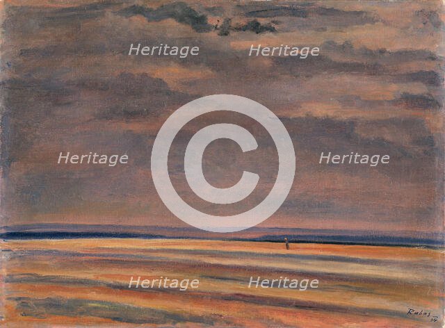 Ploughed fields, autumn, 1934. Creator: Václav Rabas.