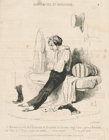 Ce monsieur, au sortier de l'estaminet ..., 19th century. Creator: Honore Daumier.