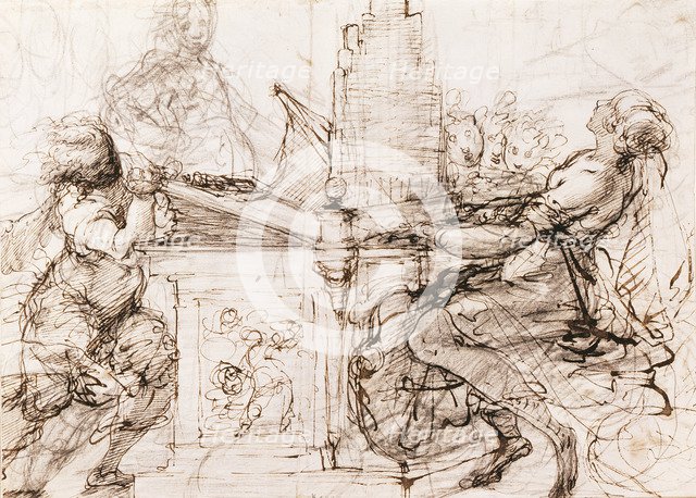 Saint Cecilia at the Organ, 1620-1629. Artist: Crespi, Daniele (1598-1630)