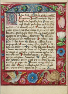 Decorated Text Page; Book of Hours, early 16th century. Creator: Unknown.