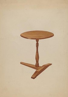 T-base Candle Stand, c. 1936. Creator: Robert Brigadier.