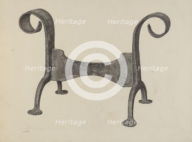 Foot Scraper, c. 1941. Creator: Jacob Lipkin.