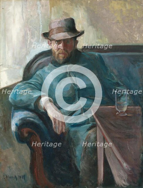 Hans Jæger, 1889. Creator: Munch, Edvard (1863-1944).