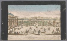 View of a riding school in a suburb of Vienna, 1700-1799.  Creator: Anon.