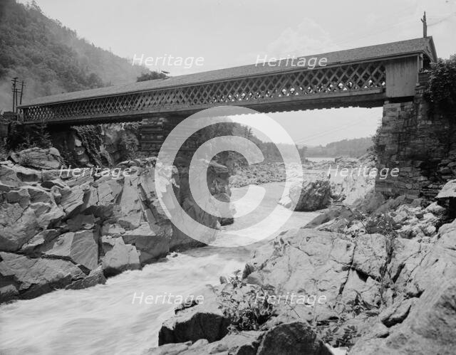 Tucker Toll Bridge, Bellows Falls, Vt., between 1900 and 1910. Creator: Unknown.