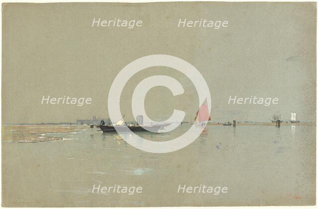 A Venetian Lagoon, 1871/1874. Creator: William Stanley Haseltine.