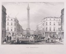 Monument, London, c1850. Artist: J Hopkins