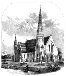 St. Paul's Church, West Smethwick, South Staffordshire, 1858. Creator: Unknown.