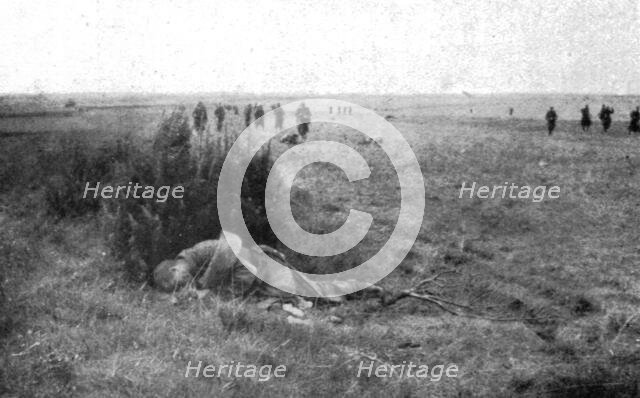 ''La Bataille de la Marne; Nos troupes maitresses de la plaine', 1914. Creator: Unknown.