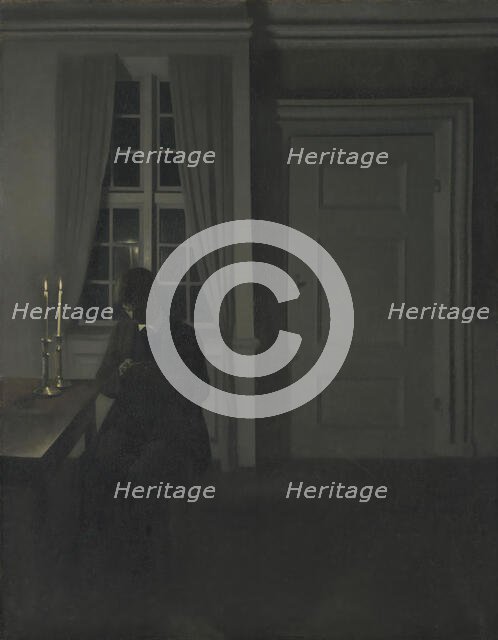 The Coin Collector, 1904. Creator: Vilhelm Hammershoi.