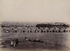 A segregation camp, Karachi: aerial view, 1897. Creator: Unknown.