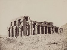 Remains of the Hypostyle Hall of the Ramesseum. Luxor, Wes, 19th century. Creator: Anon.