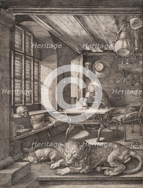 Saint Jerome in his Cell. Artist: Dürer, Albrecht (1471-1528)
