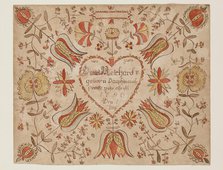 Birth Certificate for Daniel Reichard, 1780. Creator: Unknown.