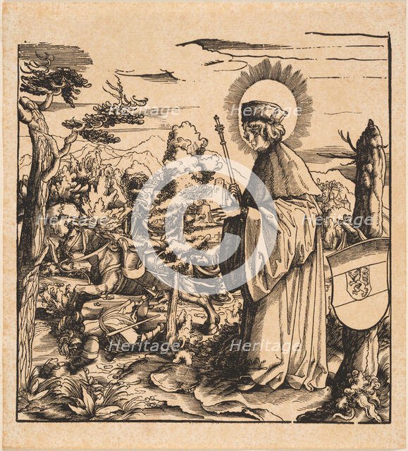 Saint Sigebert of Austrasia, . Creator: Burgkmair; Hans; the Elder (1473-1531).